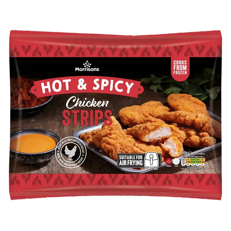 Morrisons Hot & Spicy Chicken Strips 350g