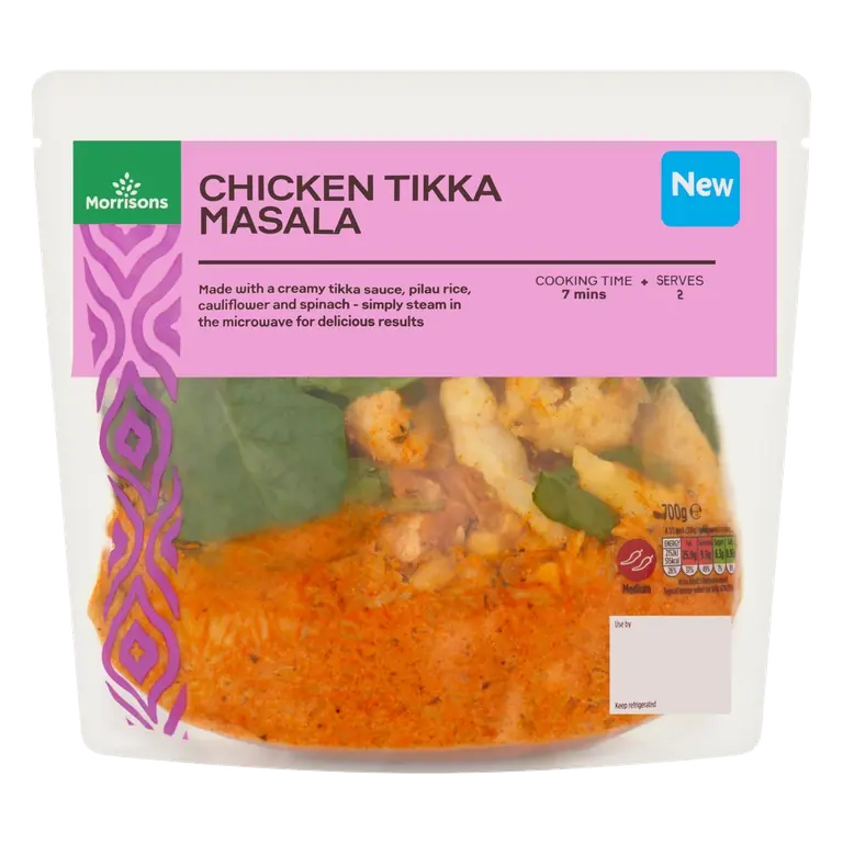 Chicken Tikka & Rice Fresh Meal Bag for 2 700g