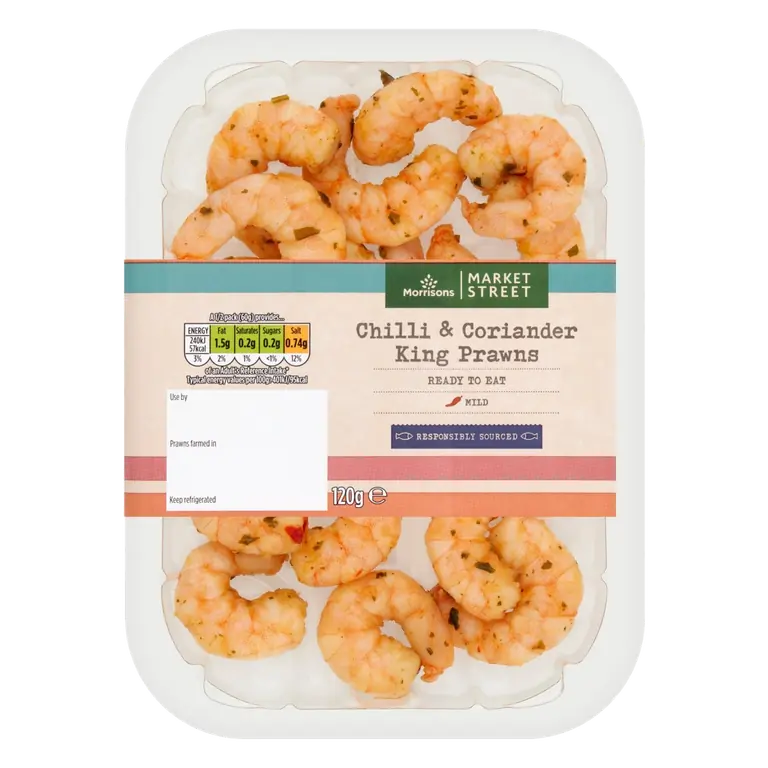 Chilli & Coriander Marinated King Prawns