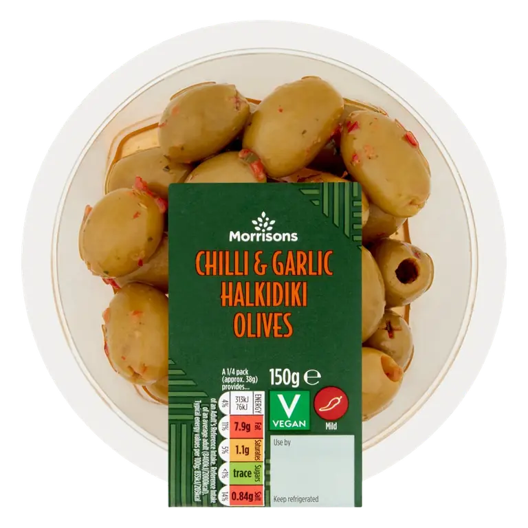 Chilli & Garlic Olives 150g