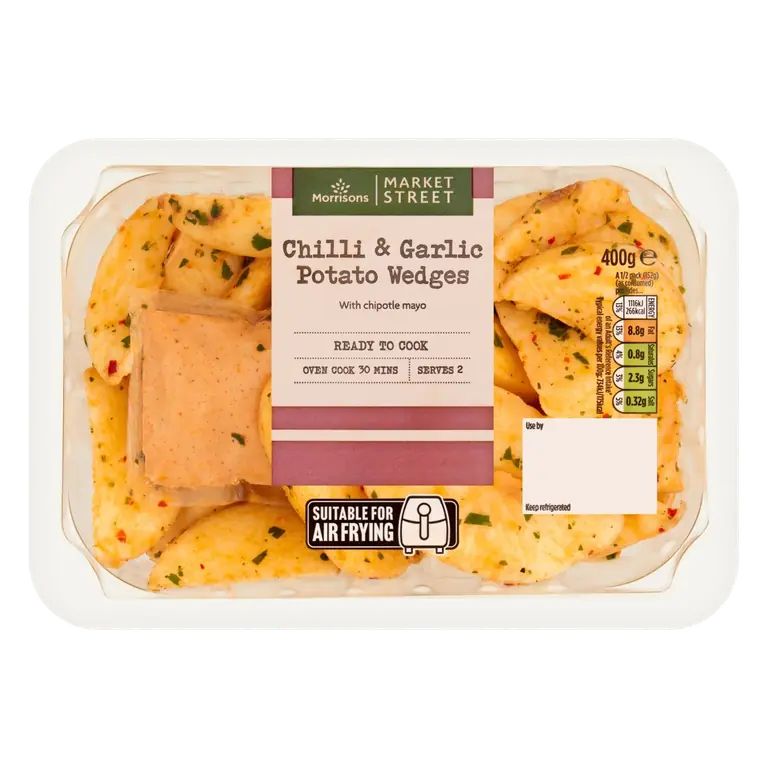 Chilli & Garlic Potato Wedges With A Chipotle Mayo 400g