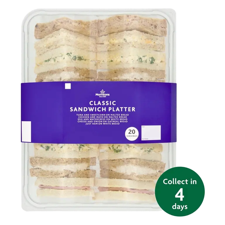 Classic Sandwich Platter 20 Pieces - Eat On Same Day