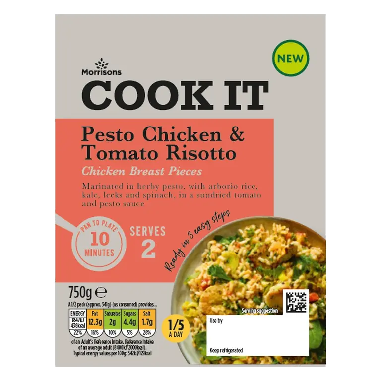 Cook It Pesto Chicken & Tomato And Vegetable Risotto Pan Fry