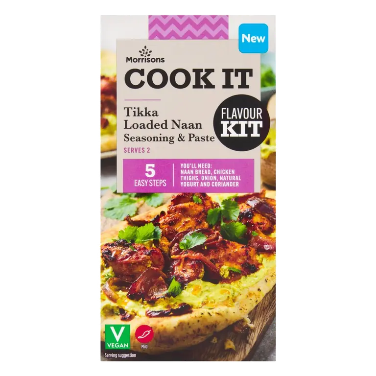 Cook It Tikka Loaded Naan Seasoning & Paste Flavour Kit 40g