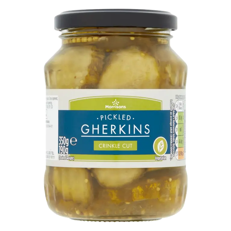 Crinkle Cut Gherkins (350g)