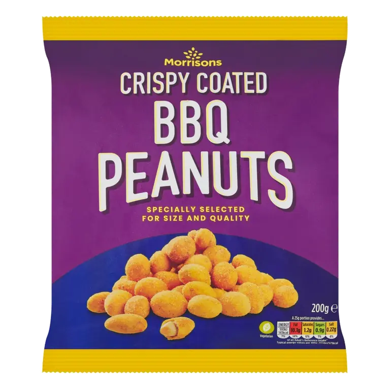 Crispy Coated Bbq Peanuts