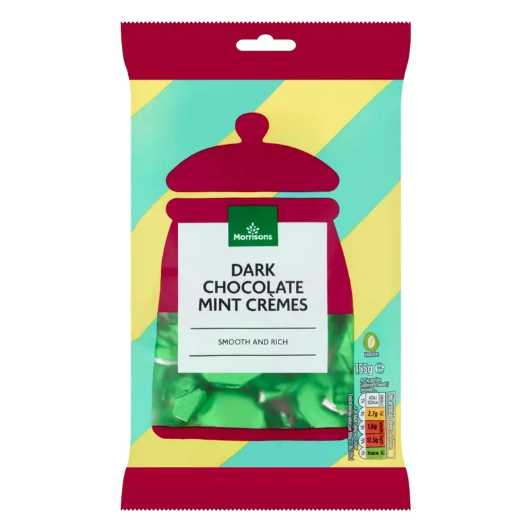 Dark Chocolate Mint Cremes 155g