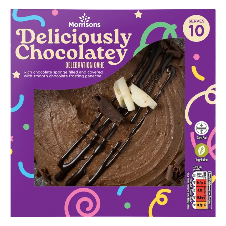 Deliciously Chocolatey Celebration Cake Serves 8