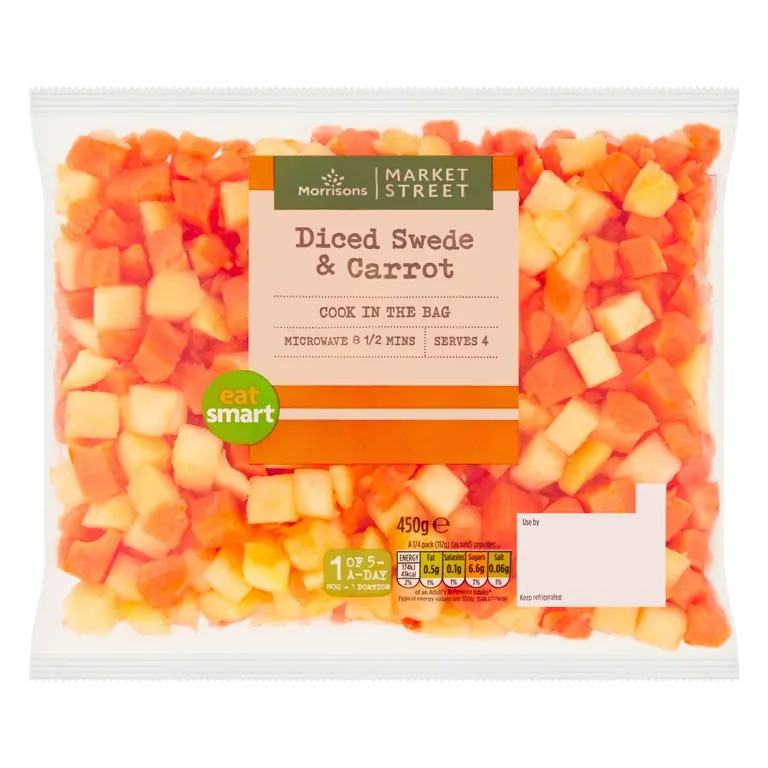 Diced Swede & Carrot 450g
