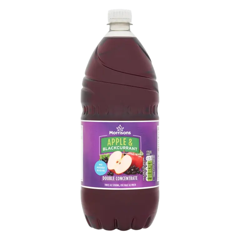 Double Concentrate No Added Sugar Apple & Blackcurrant Squash1.5L