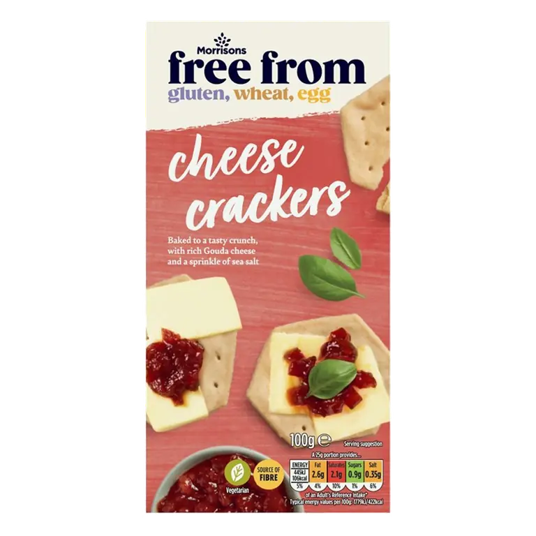 Free From Cheese Crackers With Sea Salt