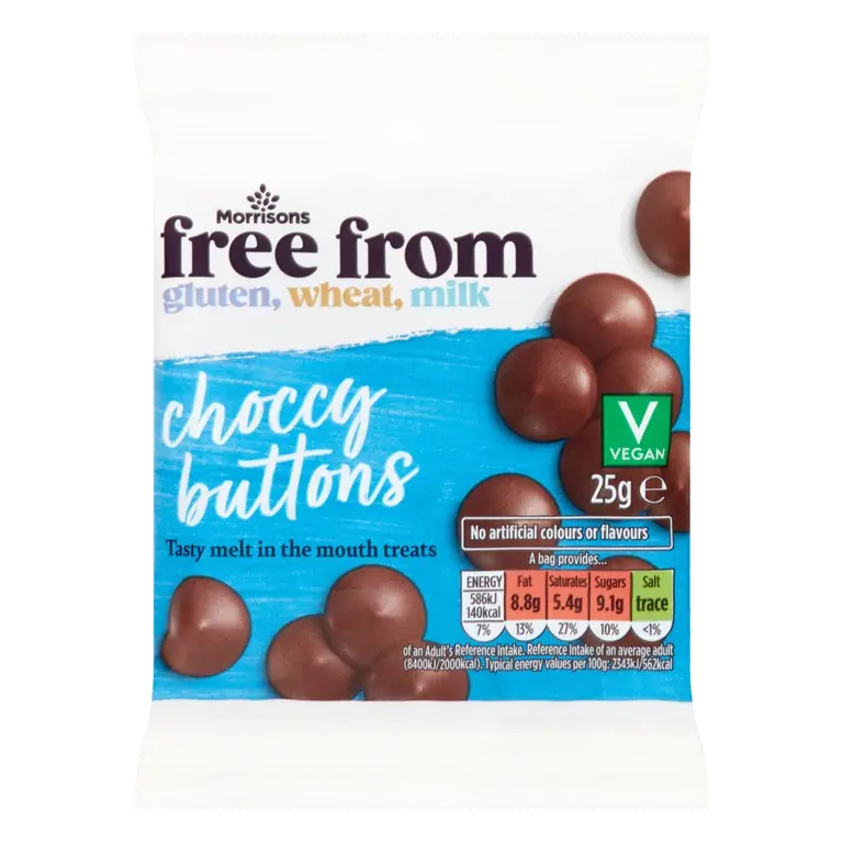 Free From Choccy Buttons 25g