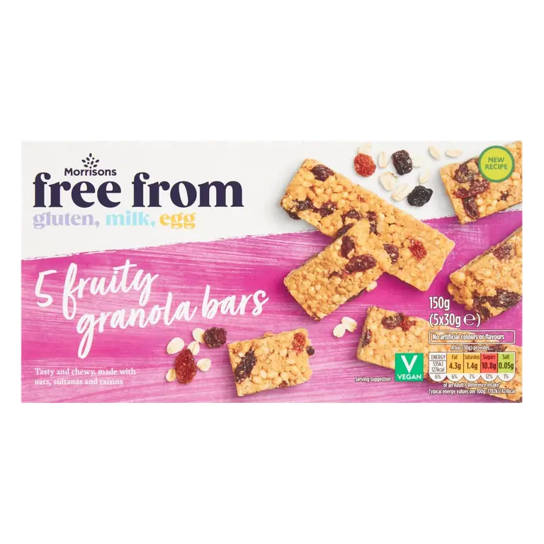 Free From Fruity Granola Cereal Bars