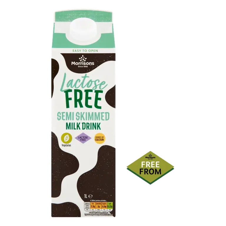 Free From Lactose Free Semi Skimmed Milk 1L