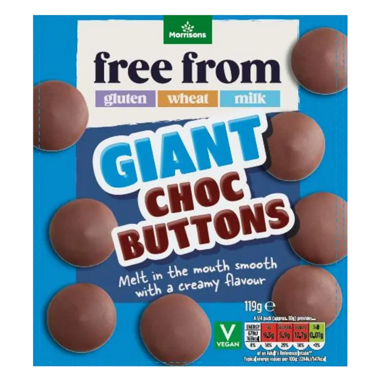 Free From Milk Chocolate Buttons