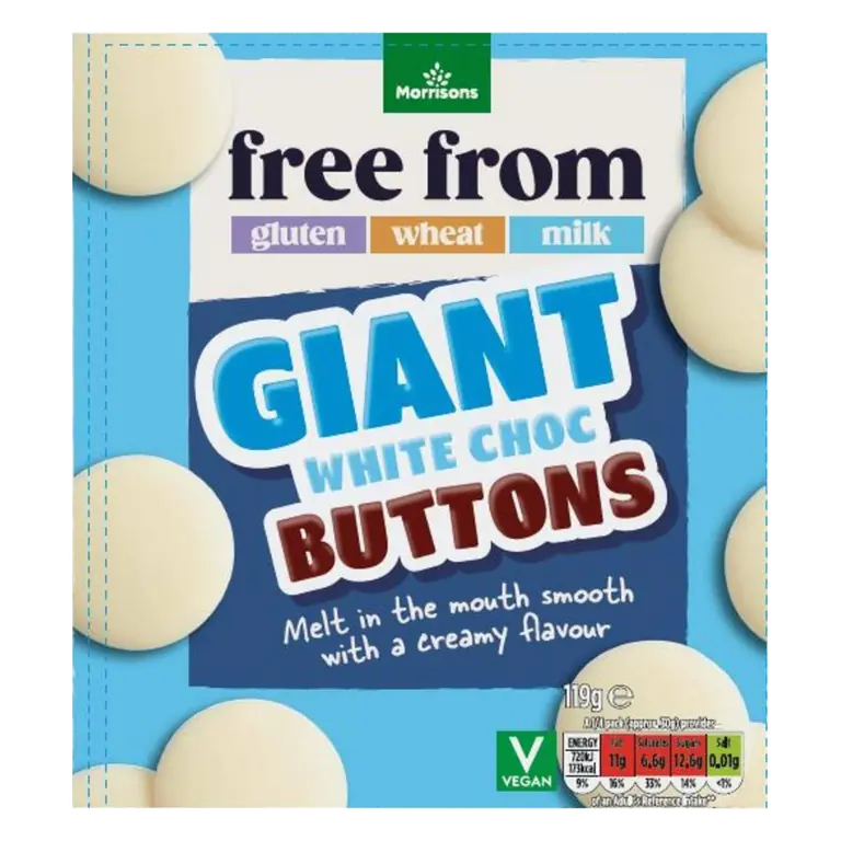 Free From White Chocolate Buttons