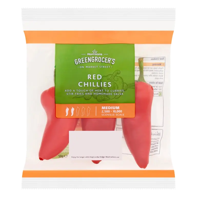 Fresh Red Chillies 50g