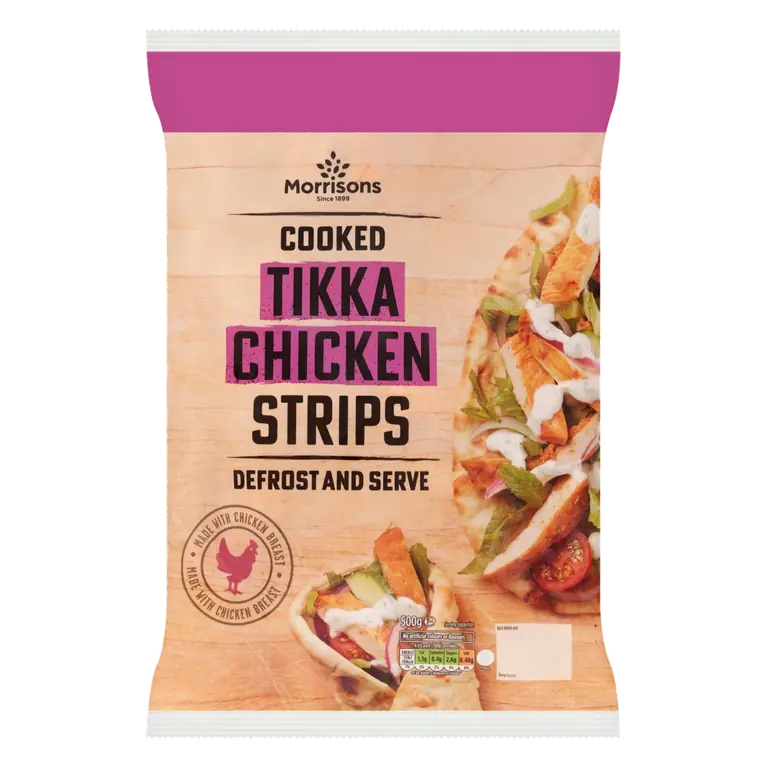 Frozen Tikka Chicken Breast Strips