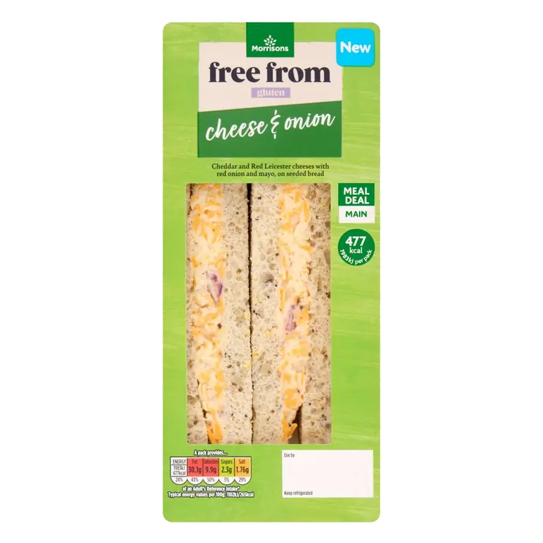 Gluten Free Cheese & Onion Sandwich
