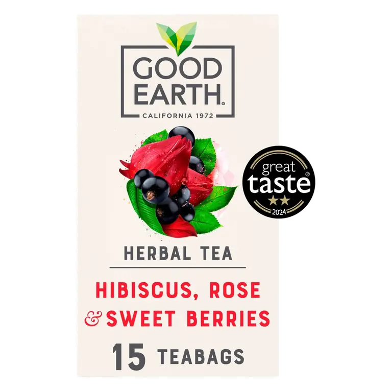 Good Earth Herbal Tea Hibiscus, Rose & Sweet Berries 15 TeaBags