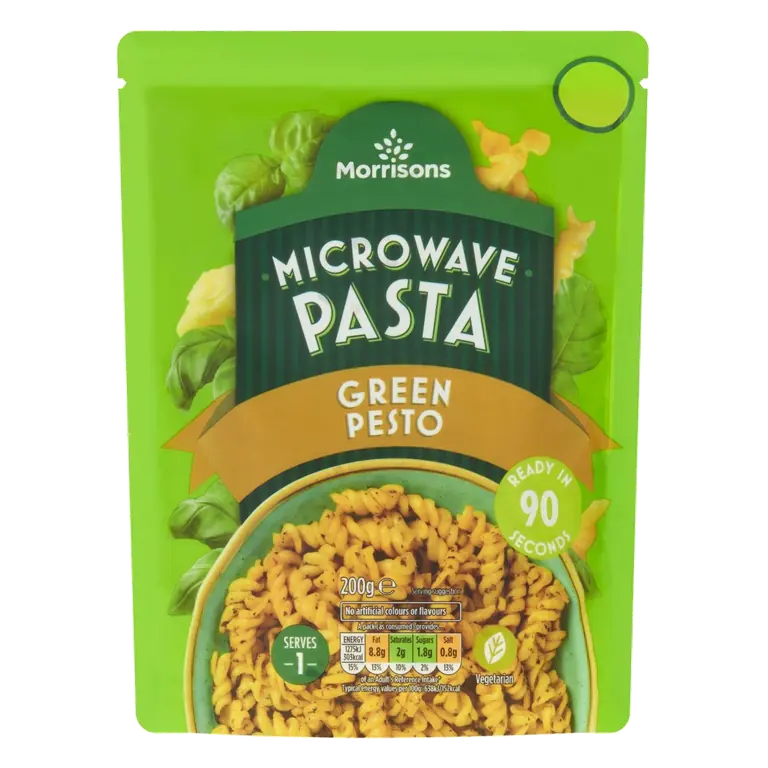 Green Pesto Microwave Pasta