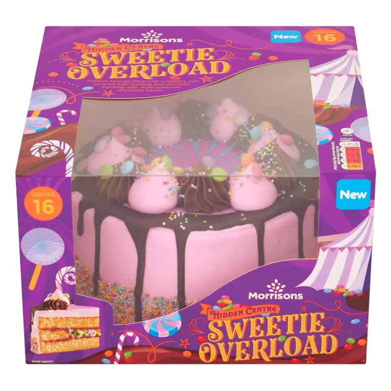 Hidden Centre Sweetie Overload Cake Serves 16