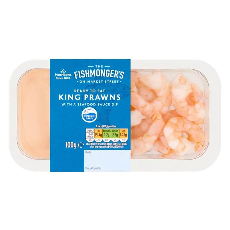King Prawns With Seafood Sauce