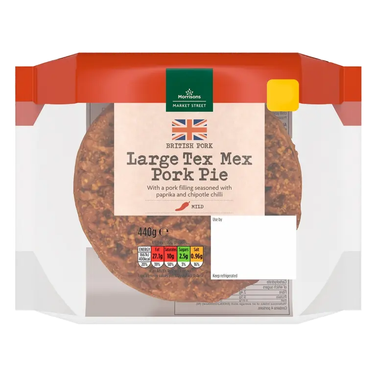 Large Lattice Tex Mex Pie 440G