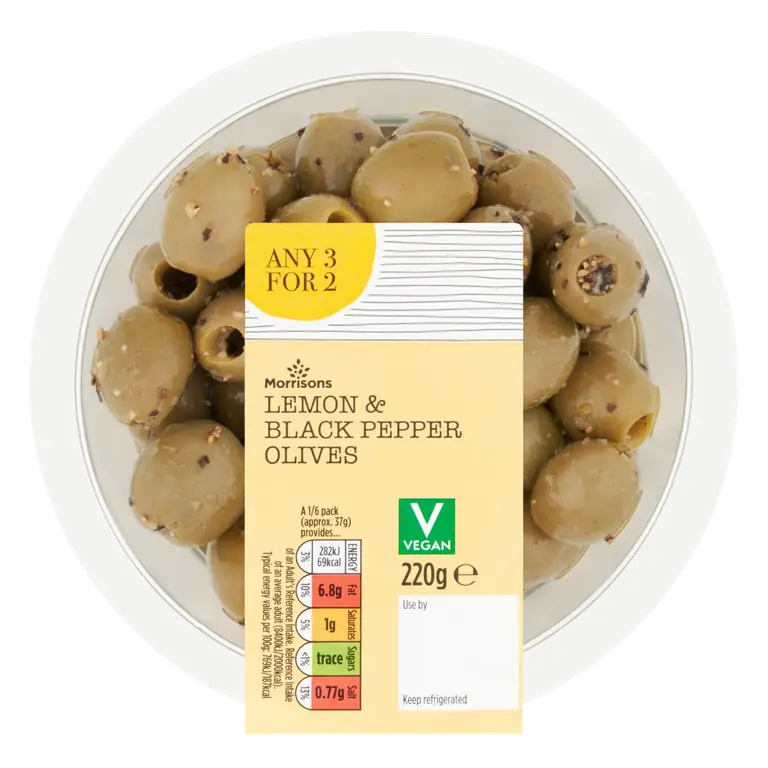 Lemon & Black Pepper Olives