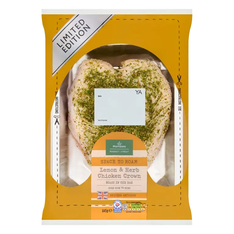 Lemon & Herb Chicken Crown 845g