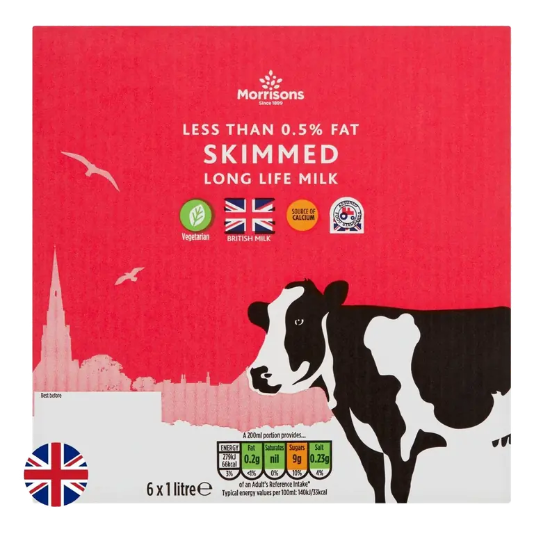 Long Life British Skimmed Milk