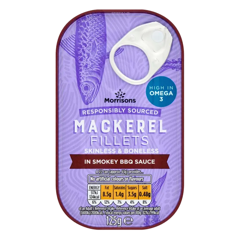 Mackerel Fillets In Smokey BBQ Sauce (125g)