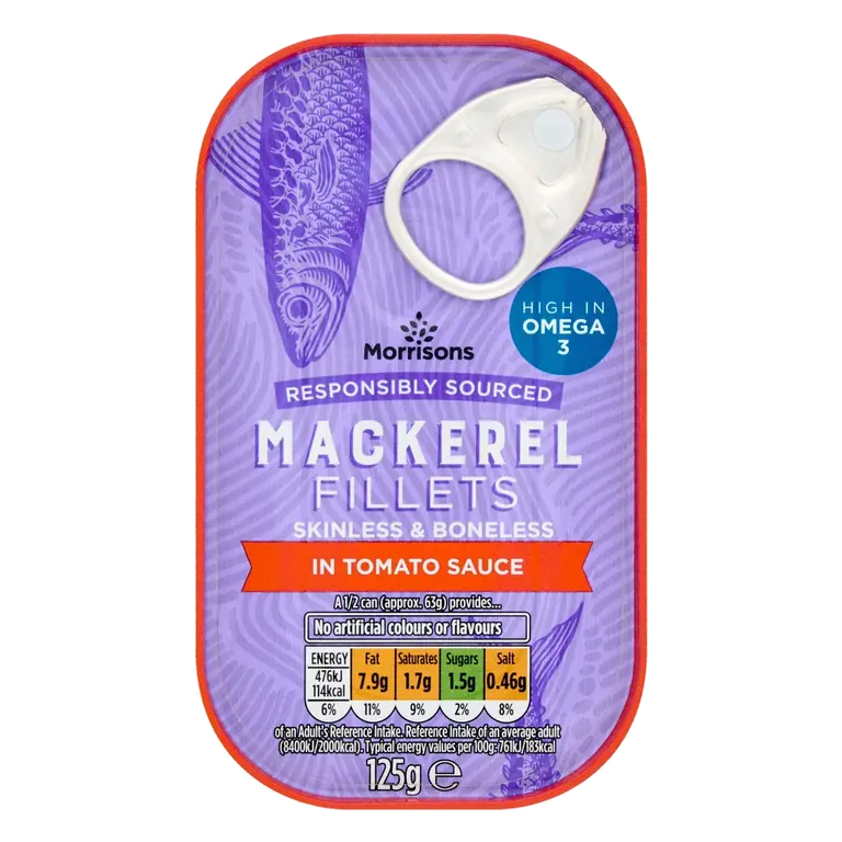 Mackerel Fillets In Tomato Sauce (125g)
