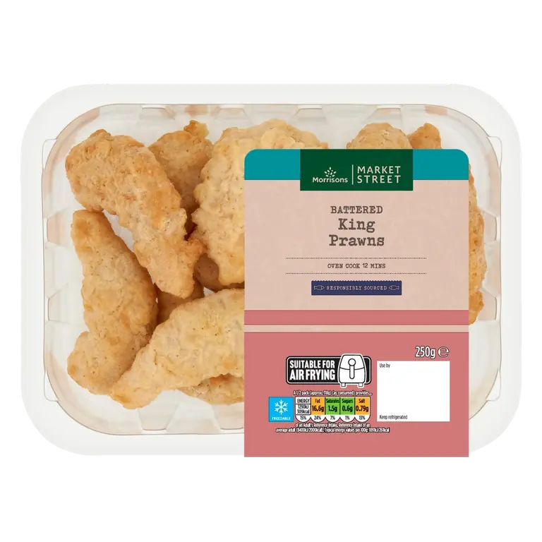 Market Street Battered King Prawns