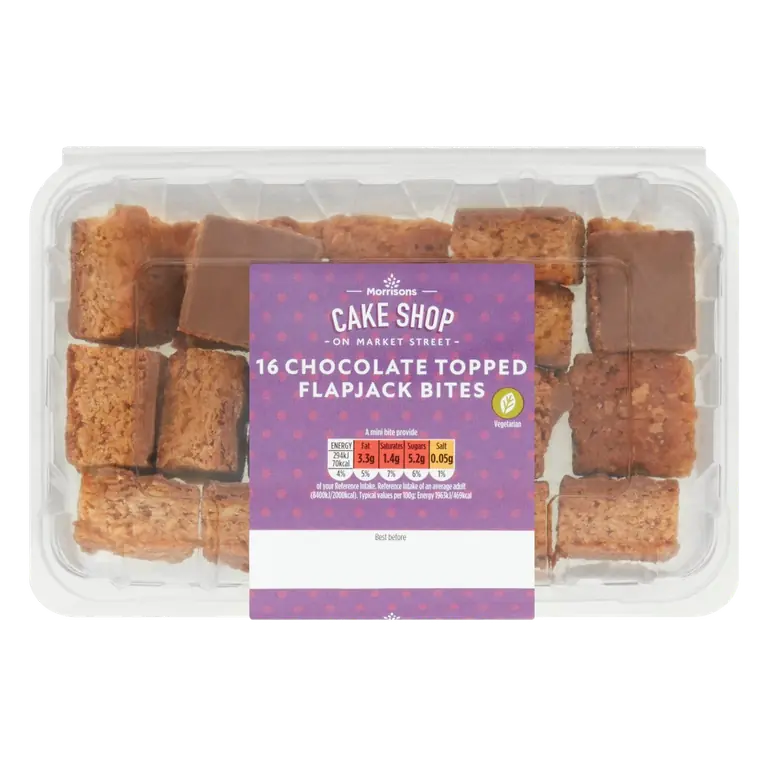 Market Street Chocolate Topped Flapjack Bites