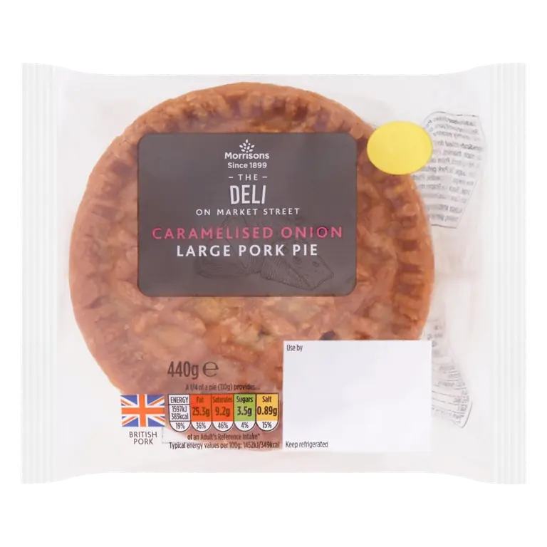 Market Street Deli Caramelised Onion Large Pork Pie