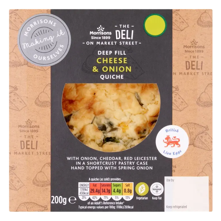 Market Street Deli Cheese & Onion Quiche