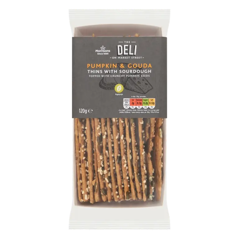 Market Street Deli Pumpkin & Gouda Thins With Sourdough