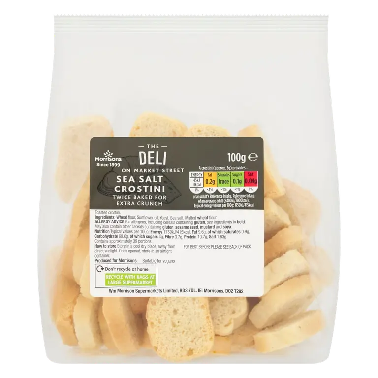 Market Street Deli Sea Salt Crostini 100g