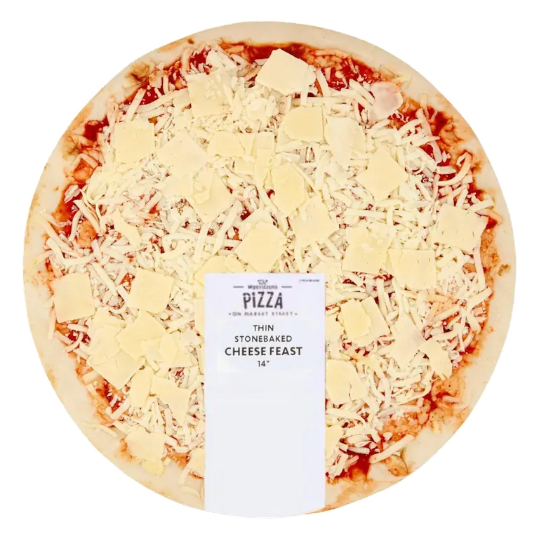 Market Street Extra Cheesy Thin Stonebaked 14" Pizza