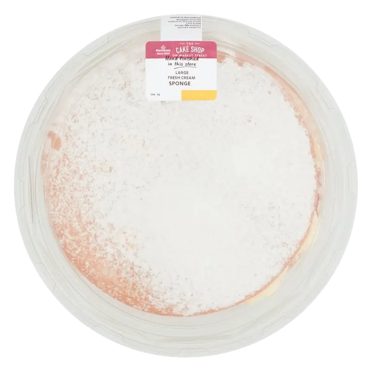 Market Street Large Fresh Cream Sponge