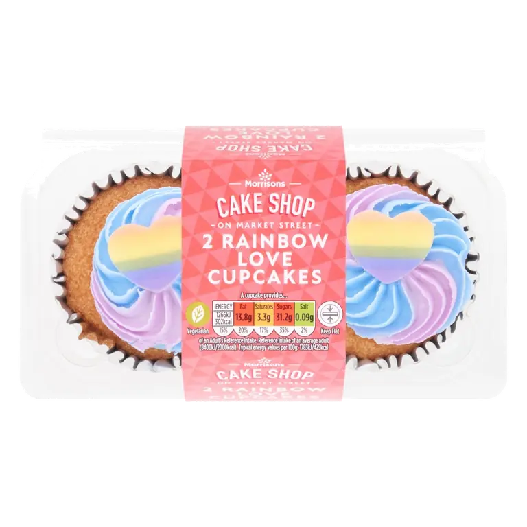 Market Street Rainbow Love Cupcakes