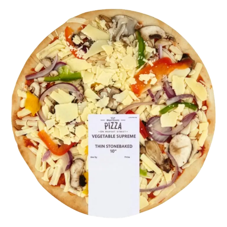 Market Street Vegetable Supreme Thin Stonebaked 10" Pizza