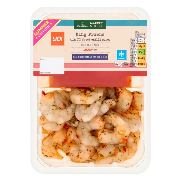 Market Street Yo! Sushi Sweet Chilli Korean Prawns 220G