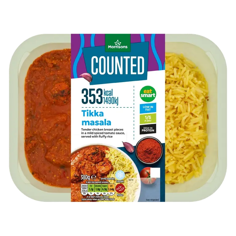 MarketStreetCalorie Counted Chicken Tikka Masala With Pilau Rice