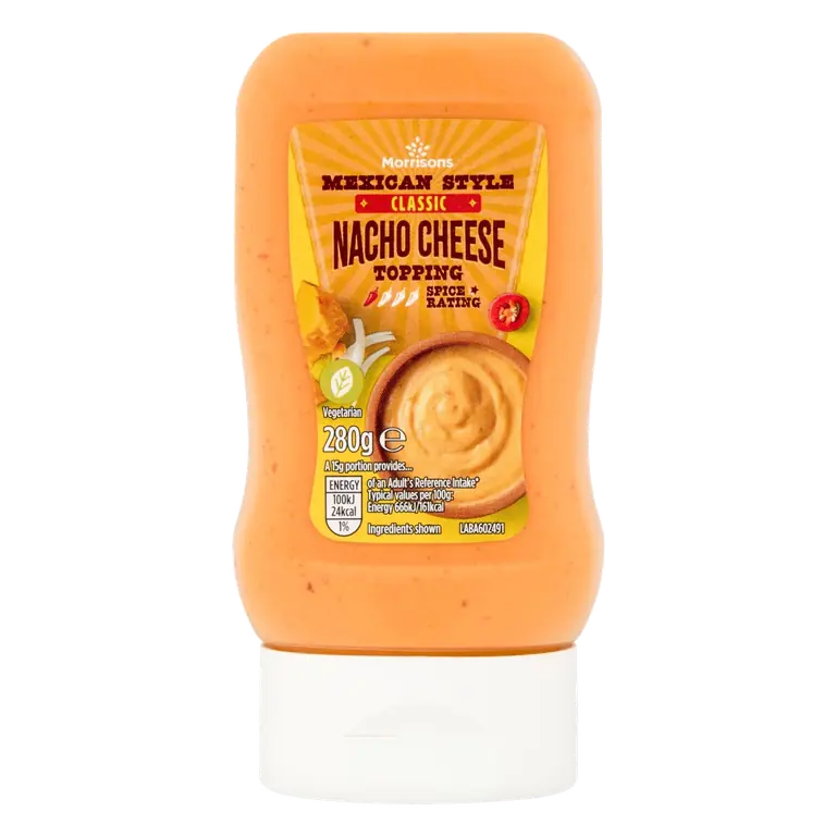 Mexican Style Classic Nacho Cheese Squeezy Topping 280g