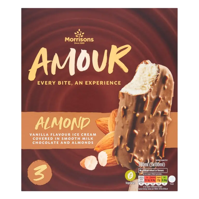Milk Chocolate Almond Amour Sticks