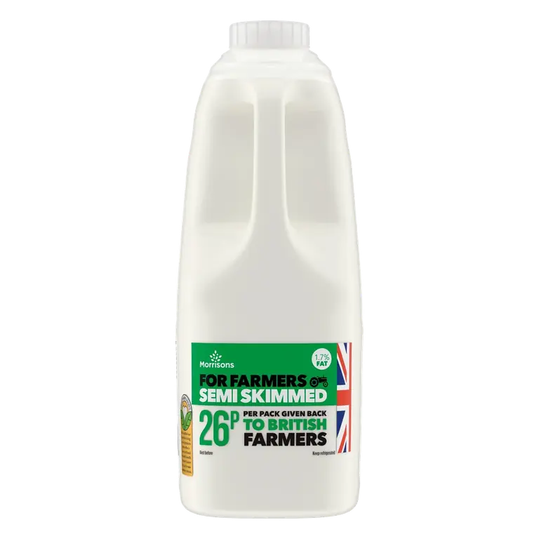 Milk For Farmers Semi Skimmed Milk 6 Pint