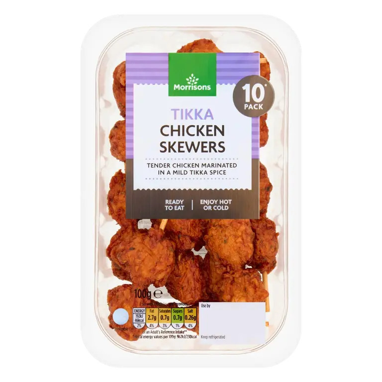 Mini Chicken Tikka Skewers 10 Pack