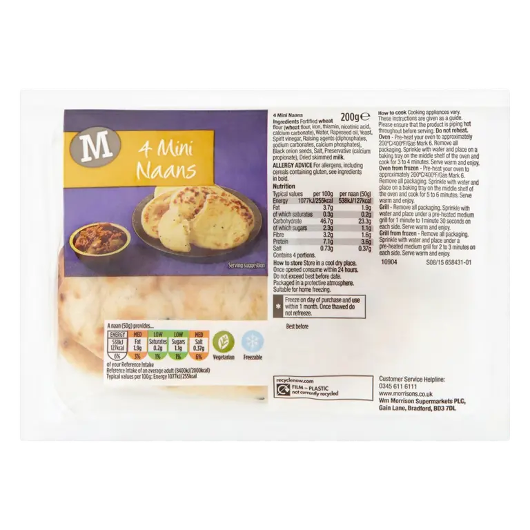 Mini Naan Plain